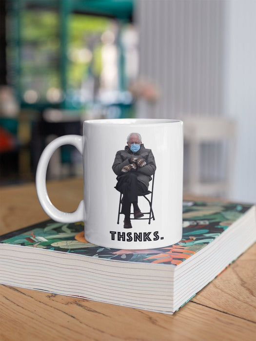 Bernie Mug, Mittens Bernie Sanders Meme Gift, feel the bern, funny mug M079