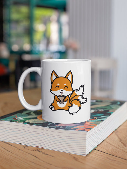 Fox Boba Tea Kawaii Coffee Mug Gift