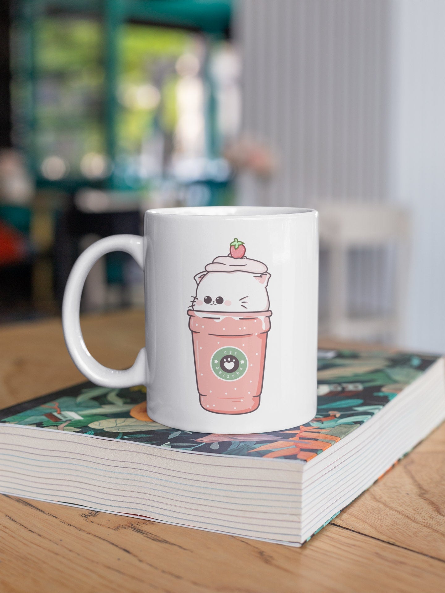Strawberry Milkshake Kawaii Coffee Mug
