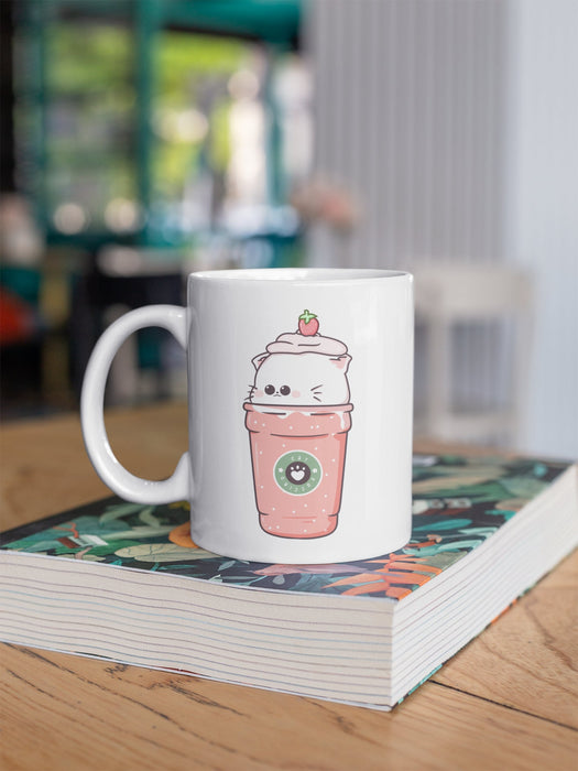 Strawberry Milkshake Kawaii Coffee Mug