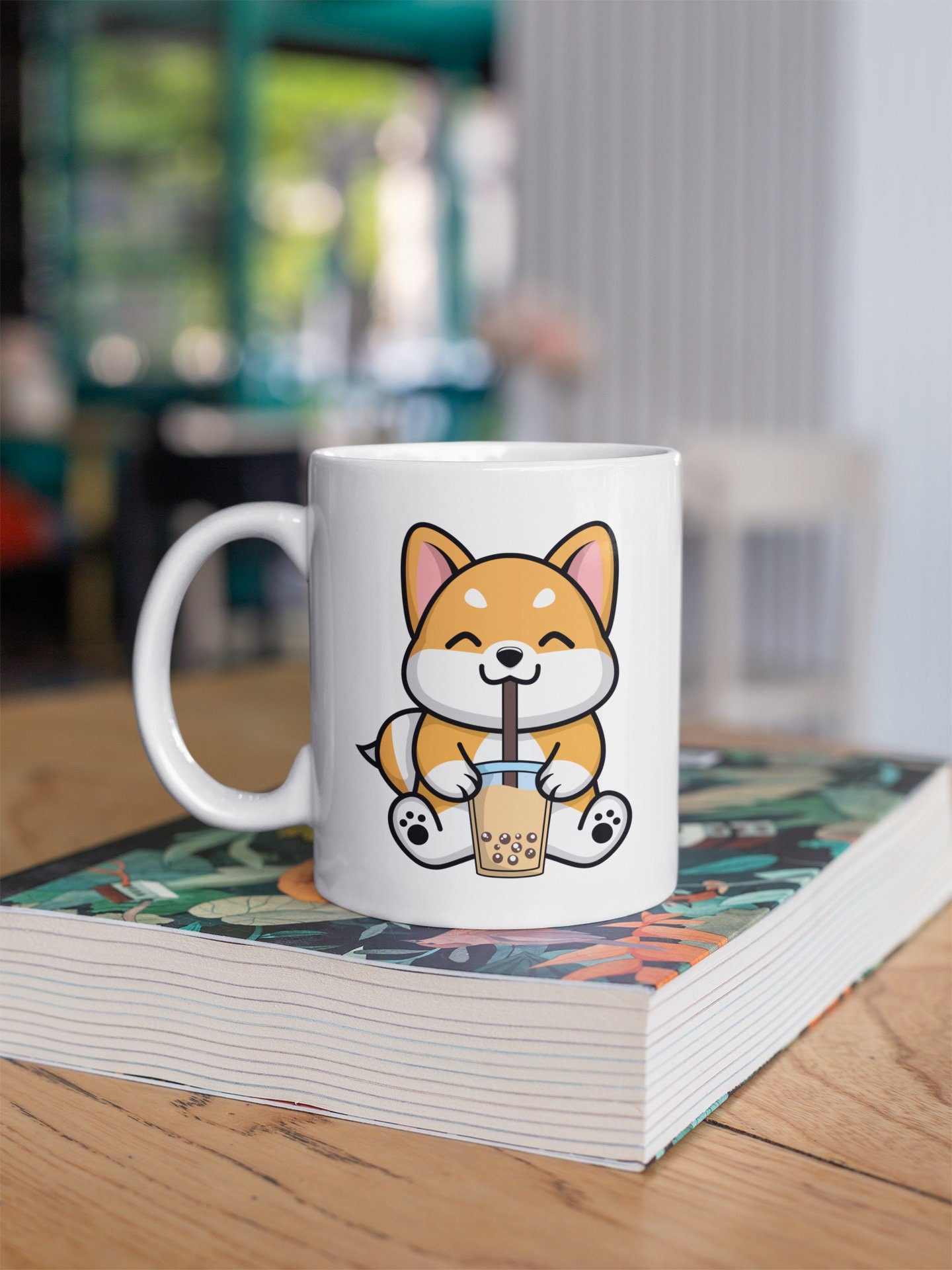 Shiba Inu Boba Tea Kawaii Coffee Mug