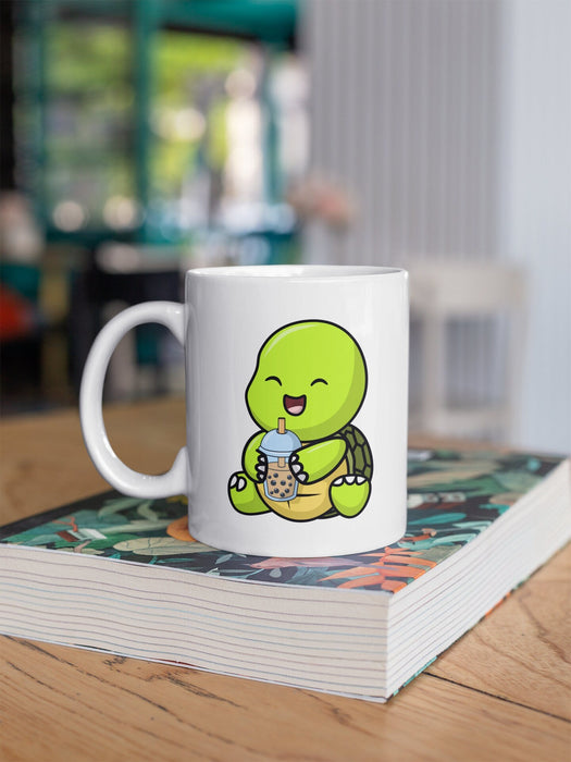 Turtle Boba Tea, Kawaii Coffee Mug