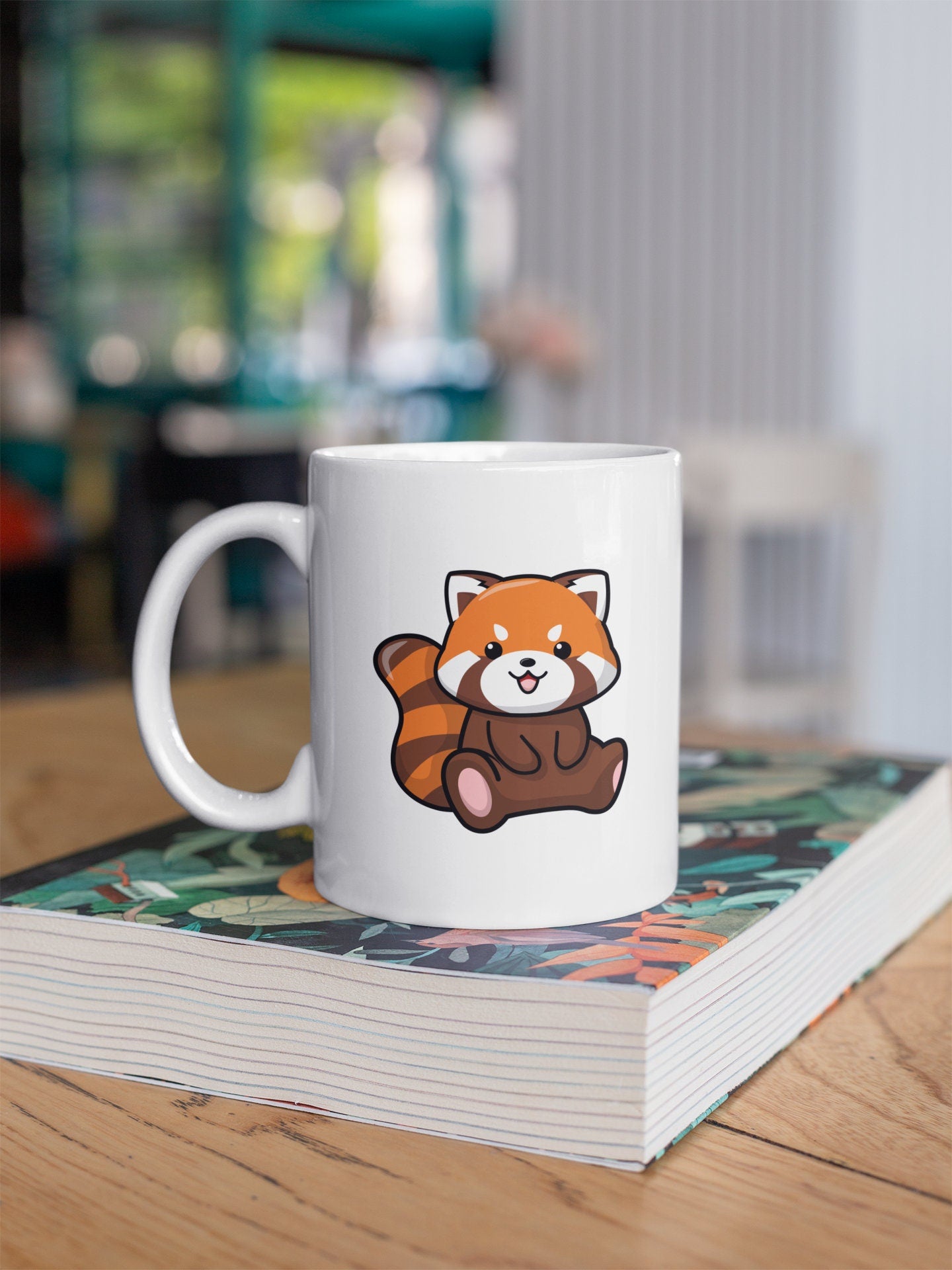 Red Panda Kawaii Coffee Mug