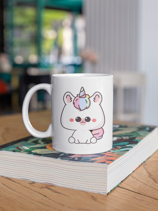 Rainbow Unicorn Kawaii Coffee Mug