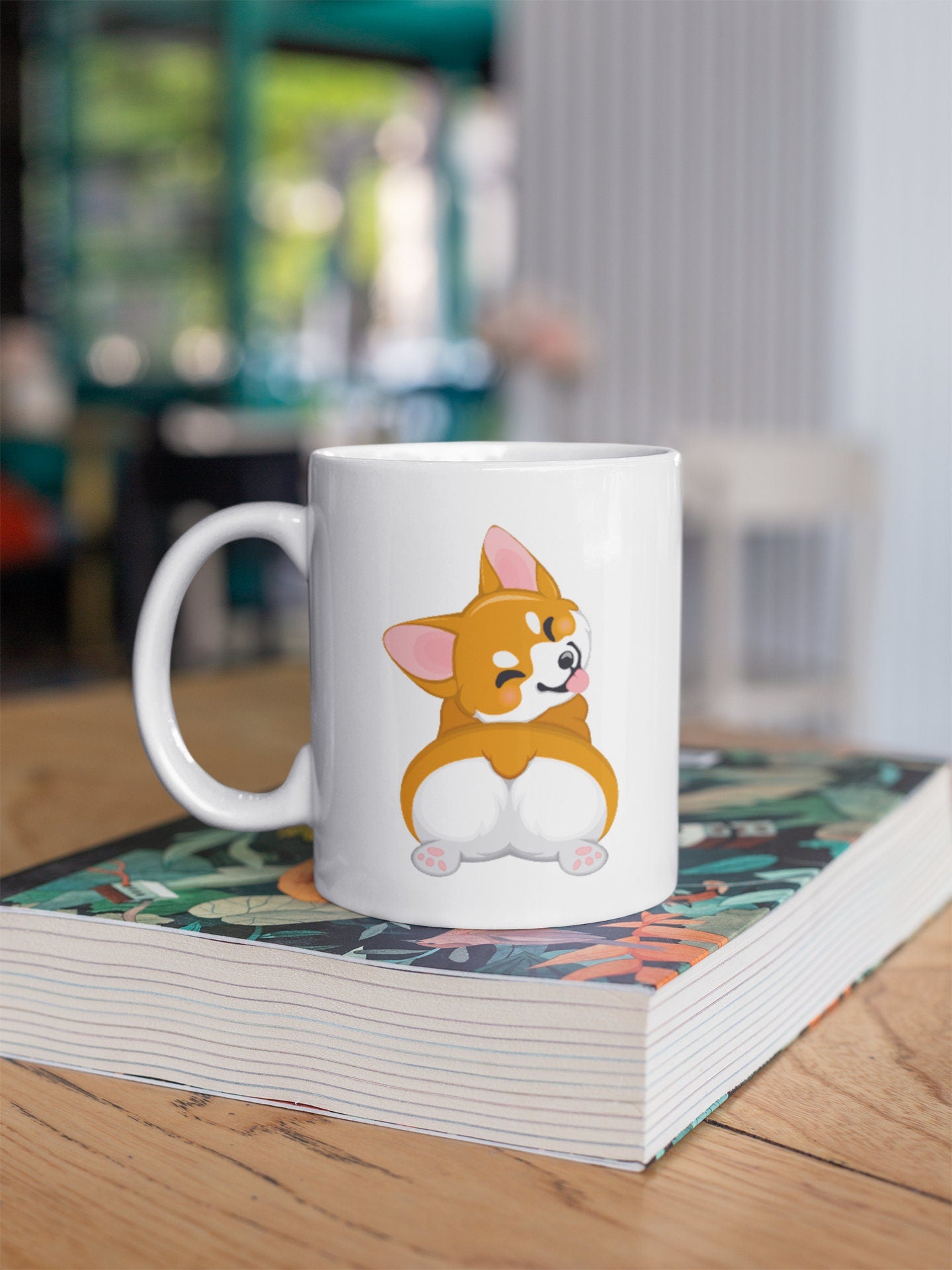 Corgi Shiba Inu Butt Kawaii Coffee Mug