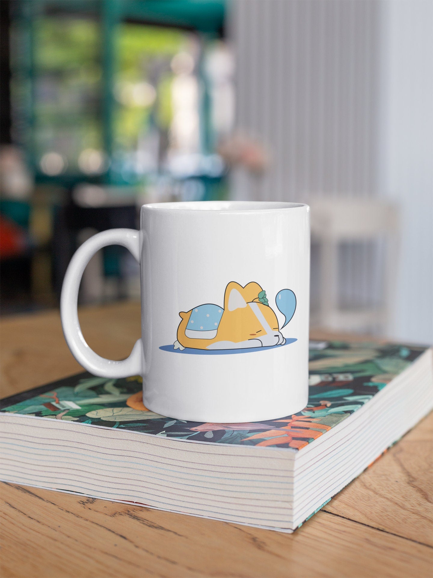 Dog Tired Dog Kawaii Coffee Mug