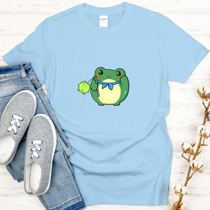 Dark Green Saluting Frog T-Shirt