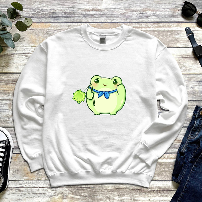 Green Saluting Frog Sweatshirt