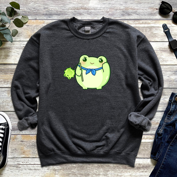 Green Saluting Frog Sweatshirt