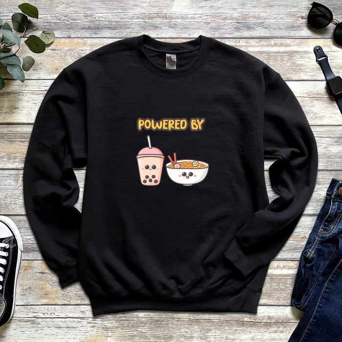 Powered By Boba & Ramen Sweatshirt