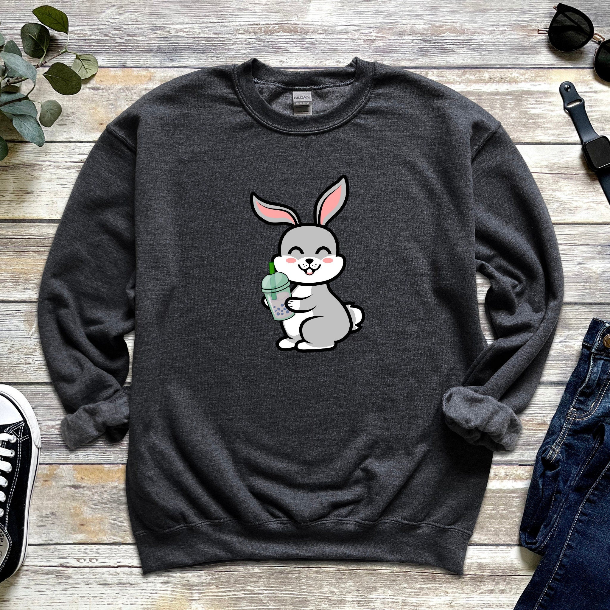 Boba Tea Bunny Unisex Sweatshirt