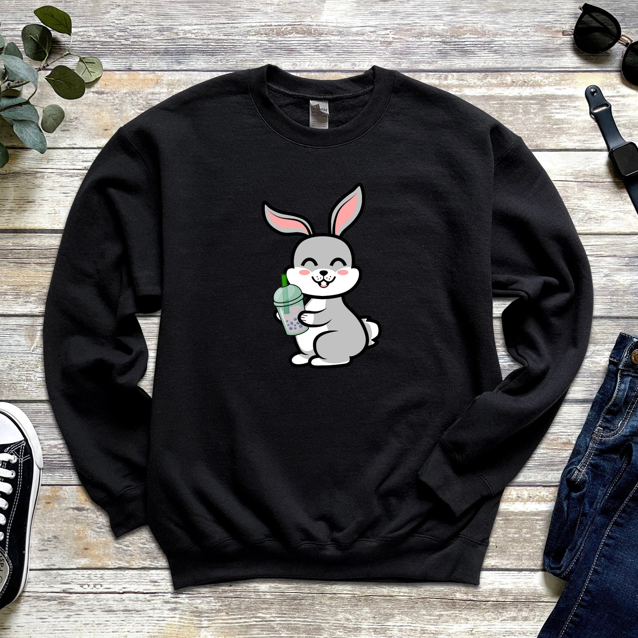 Boba Tea Bunny Unisex Sweatshirt