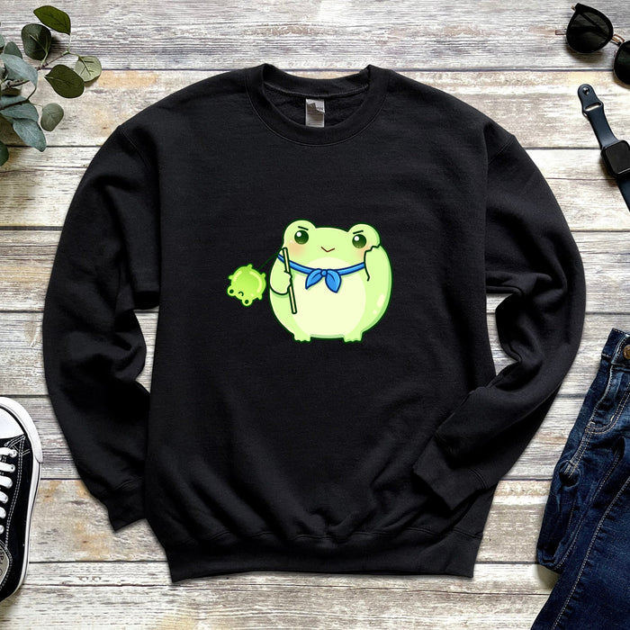 Green Saluting Frog Sweatshirt