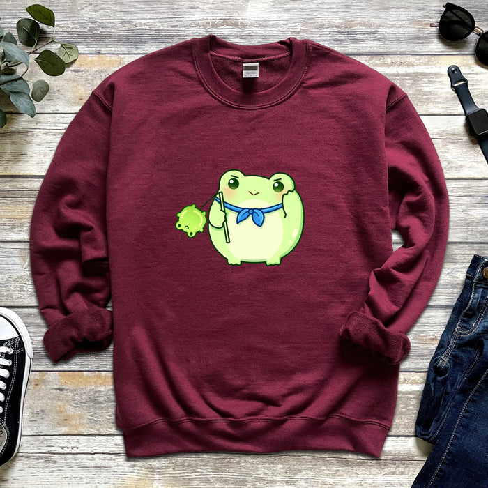 Green Saluting Frog Sweatshirt