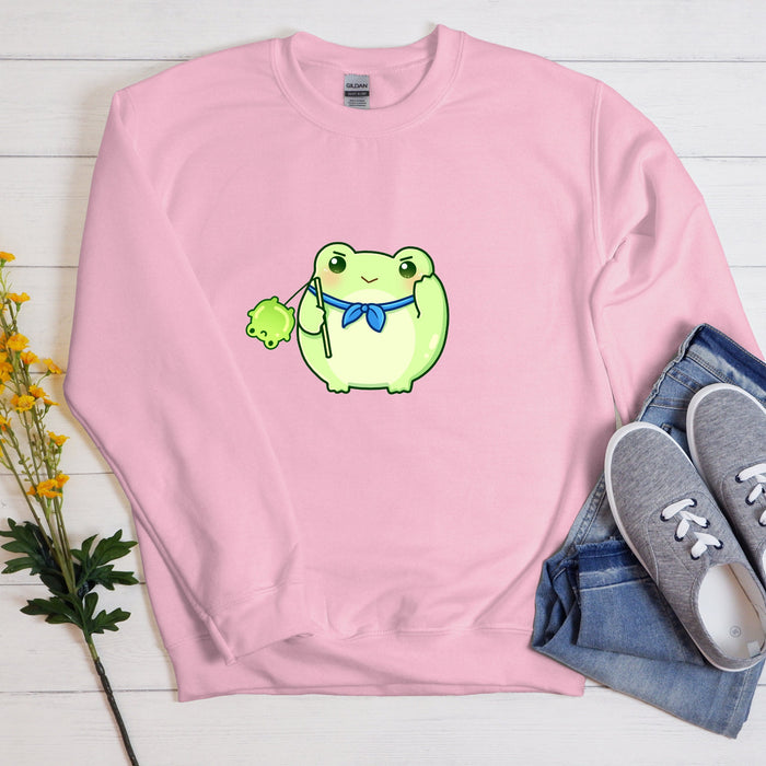 Green Saluting Frog Sweatshirt