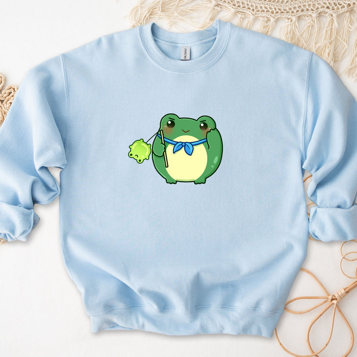 Dark Green Saluting Frog Sweatshirt