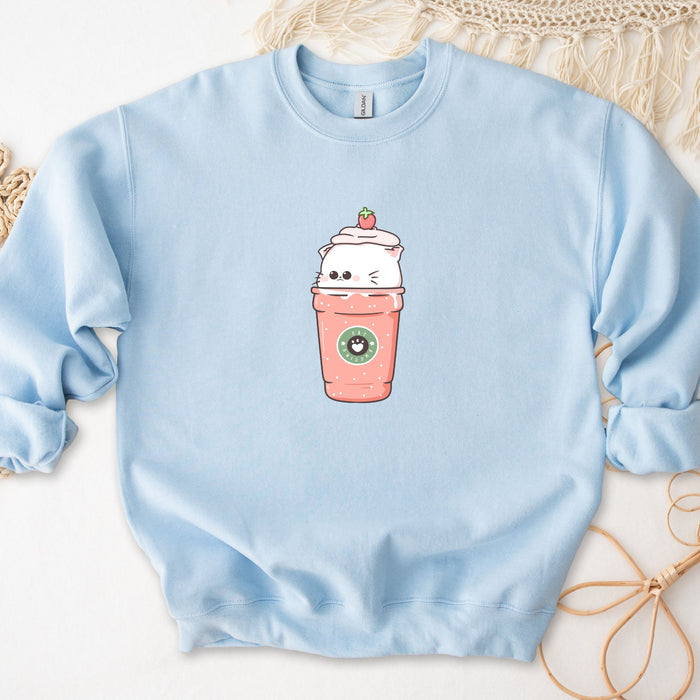 Cat Strawberry Milk Sweatshirt