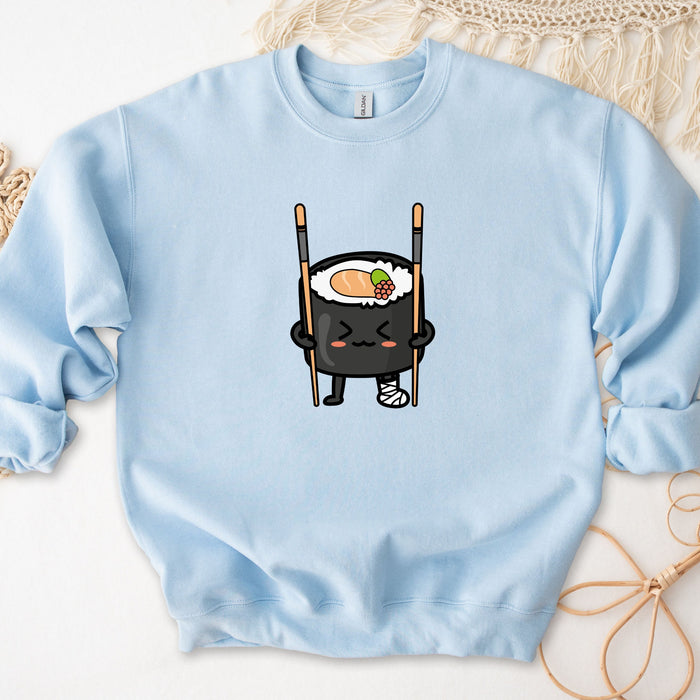 Funny Sushi on Crutches Unisex Sweatshirt