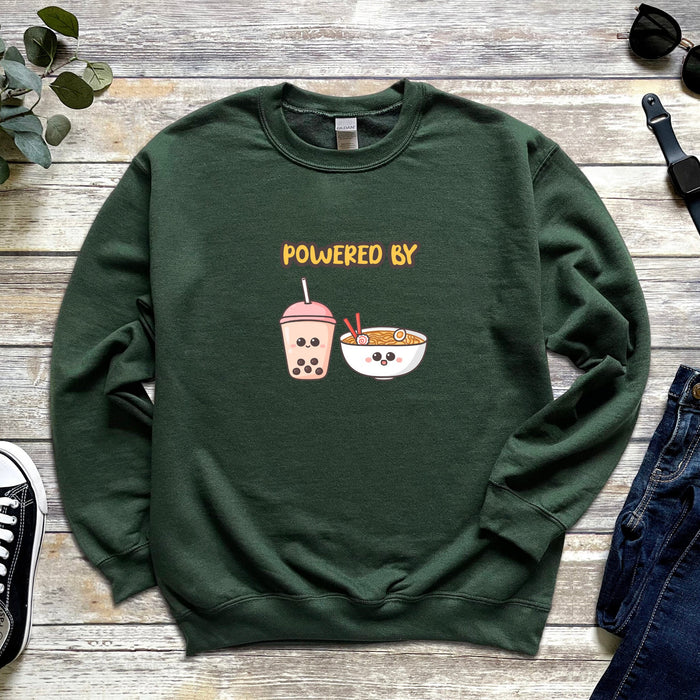 Powered By Boba & Ramen Sweatshirt