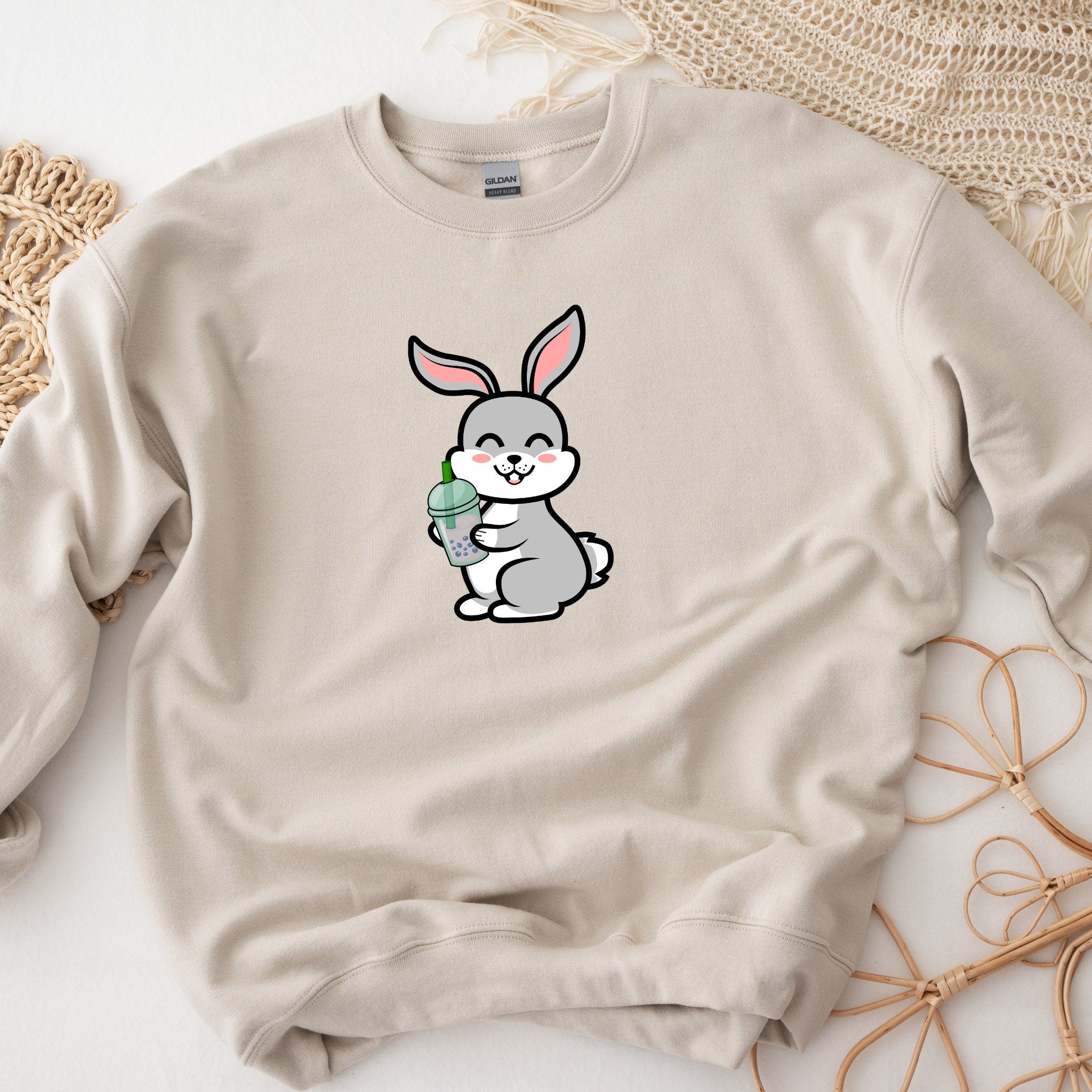 Boba Tea Bunny Unisex Sweatshirt