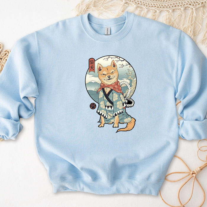 Traditional Shiba Inu Samurai Warrior Sweatshirt