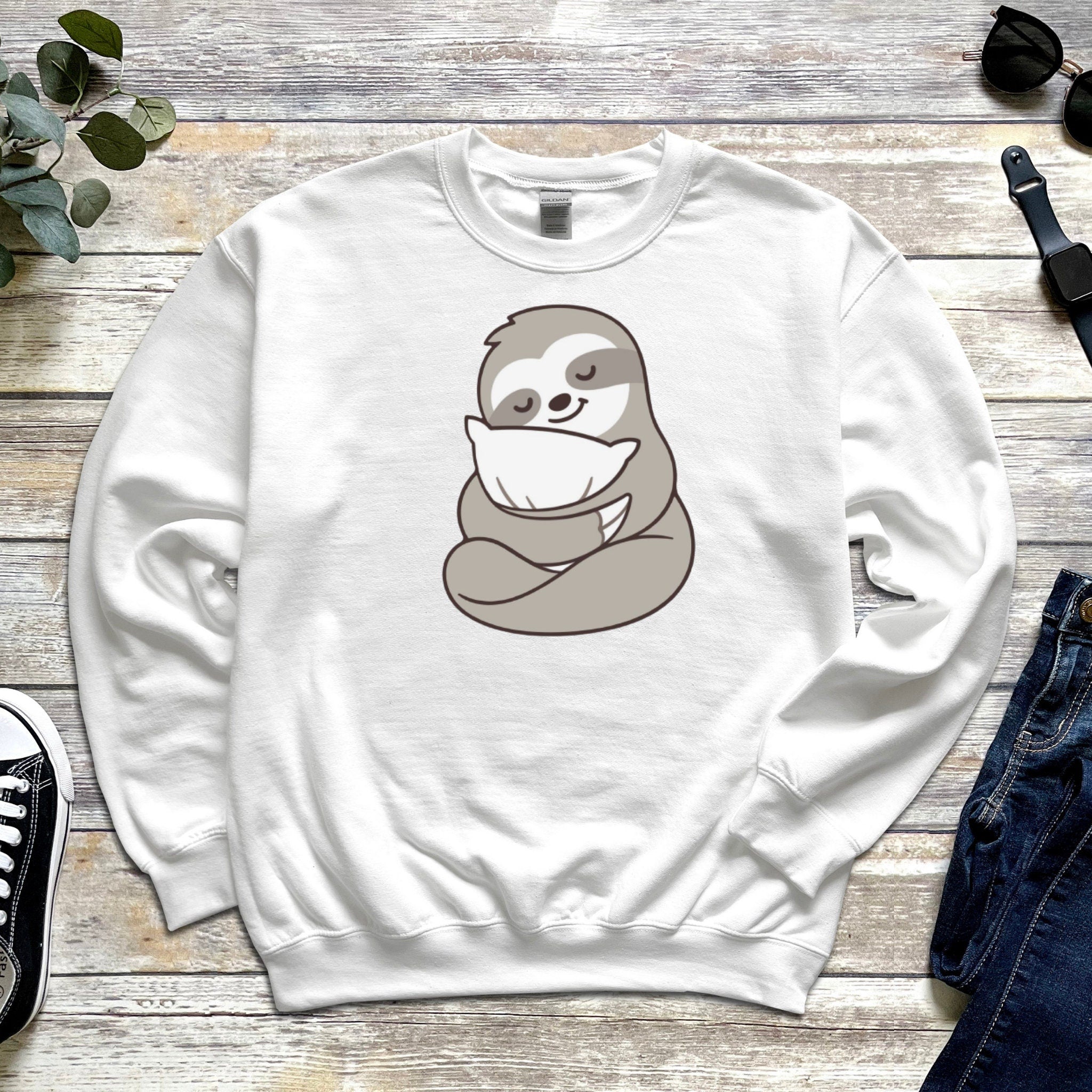 Sloth with Pillow Unisex Sweatshirt