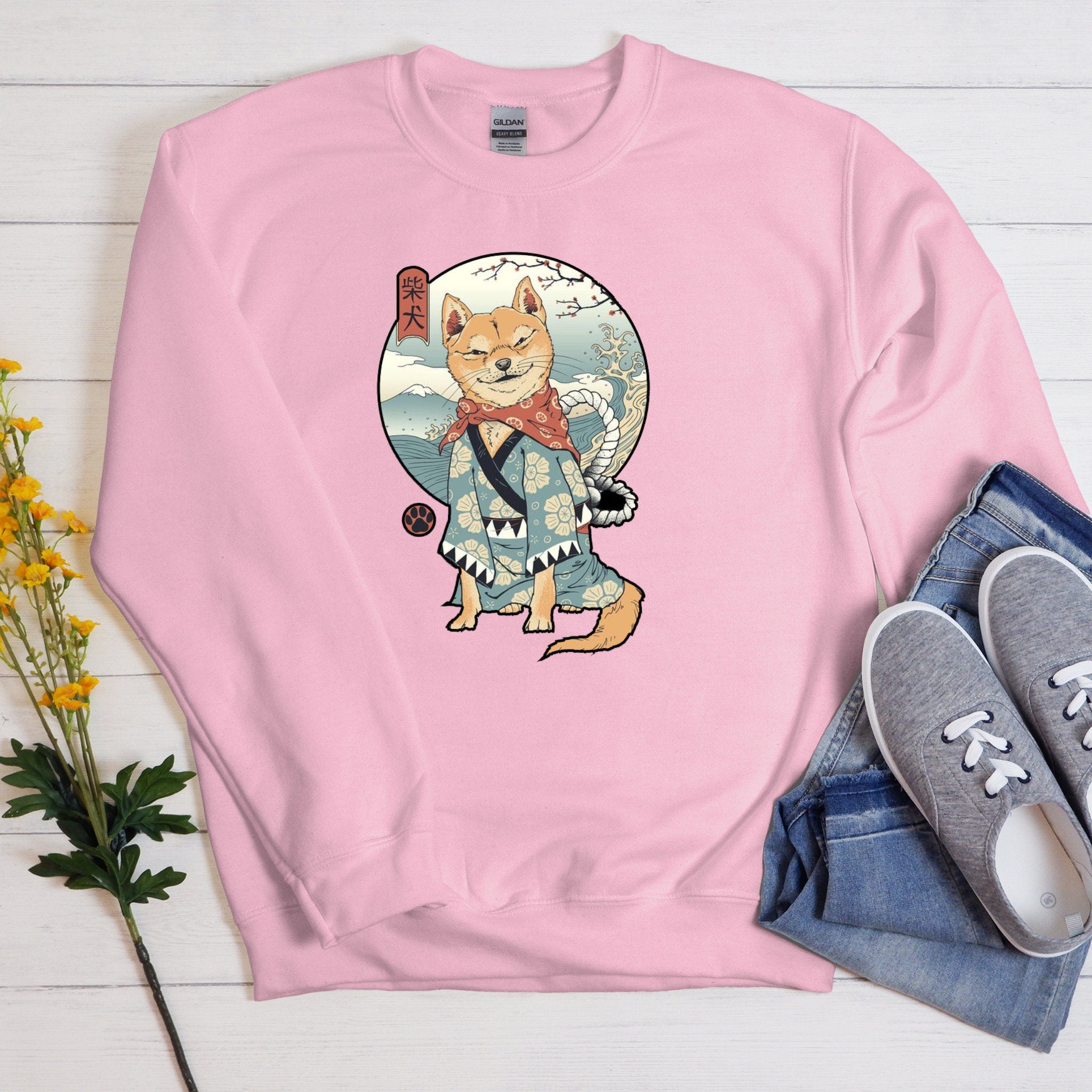 Traditional Shiba Inu Samurai Warrior Sweatshirt