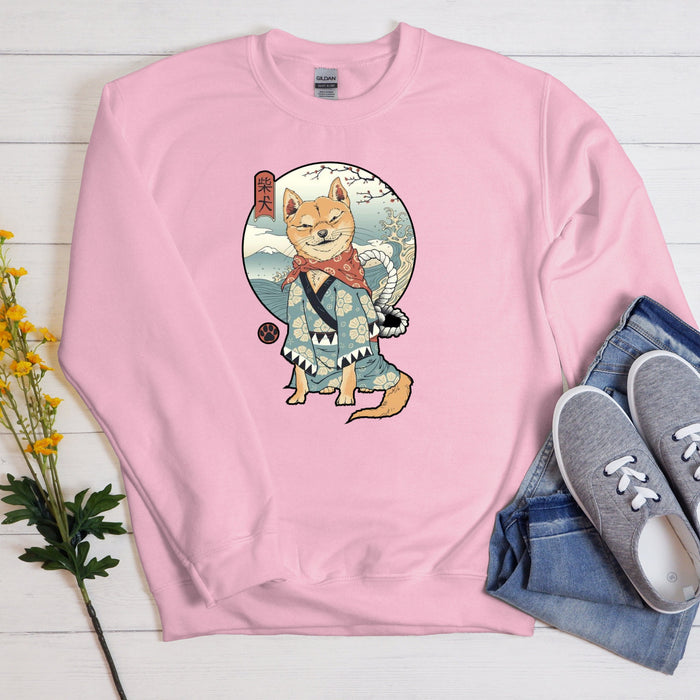 Traditional Shiba Inu Samurai Warrior Sweatshirt