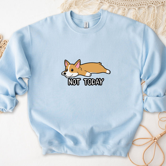 Lazy Shiba Inu Corgi "Not Today" Unisex Sweatshirt
