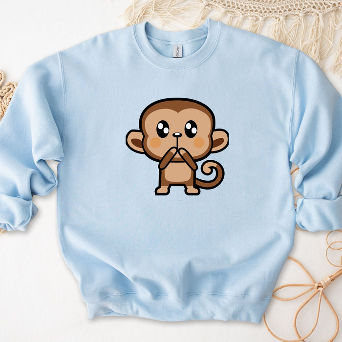 Surprised Monkey Unisex Sweatshirt