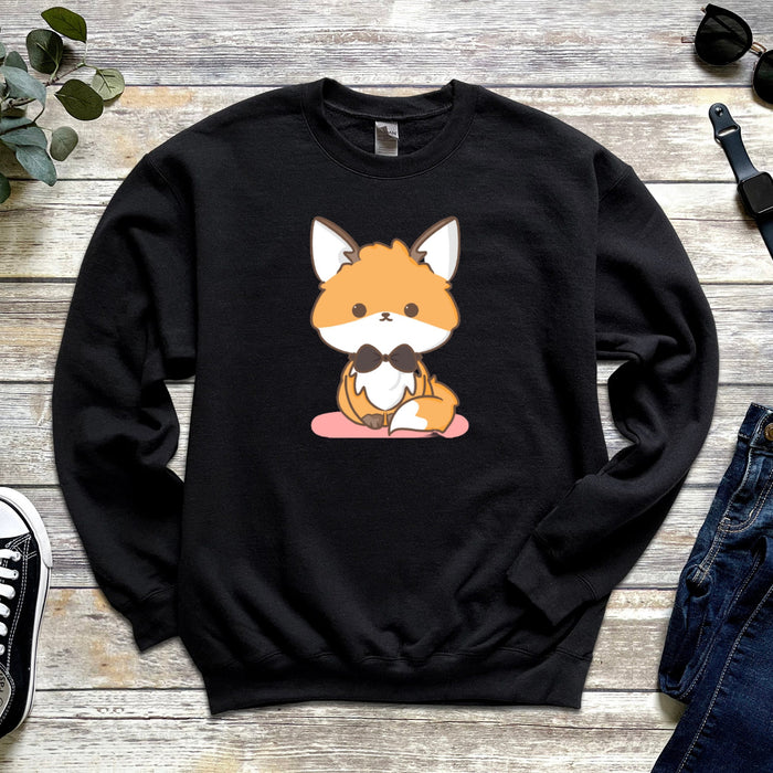 Fancy Bowtie Fox Unisex Sweatshirt