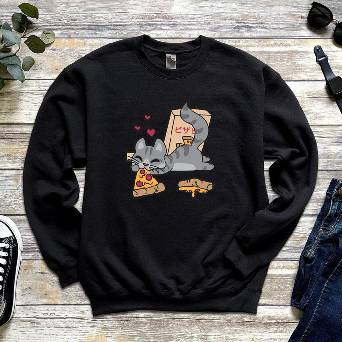 Lazy Pizza Cat Sweatshirt