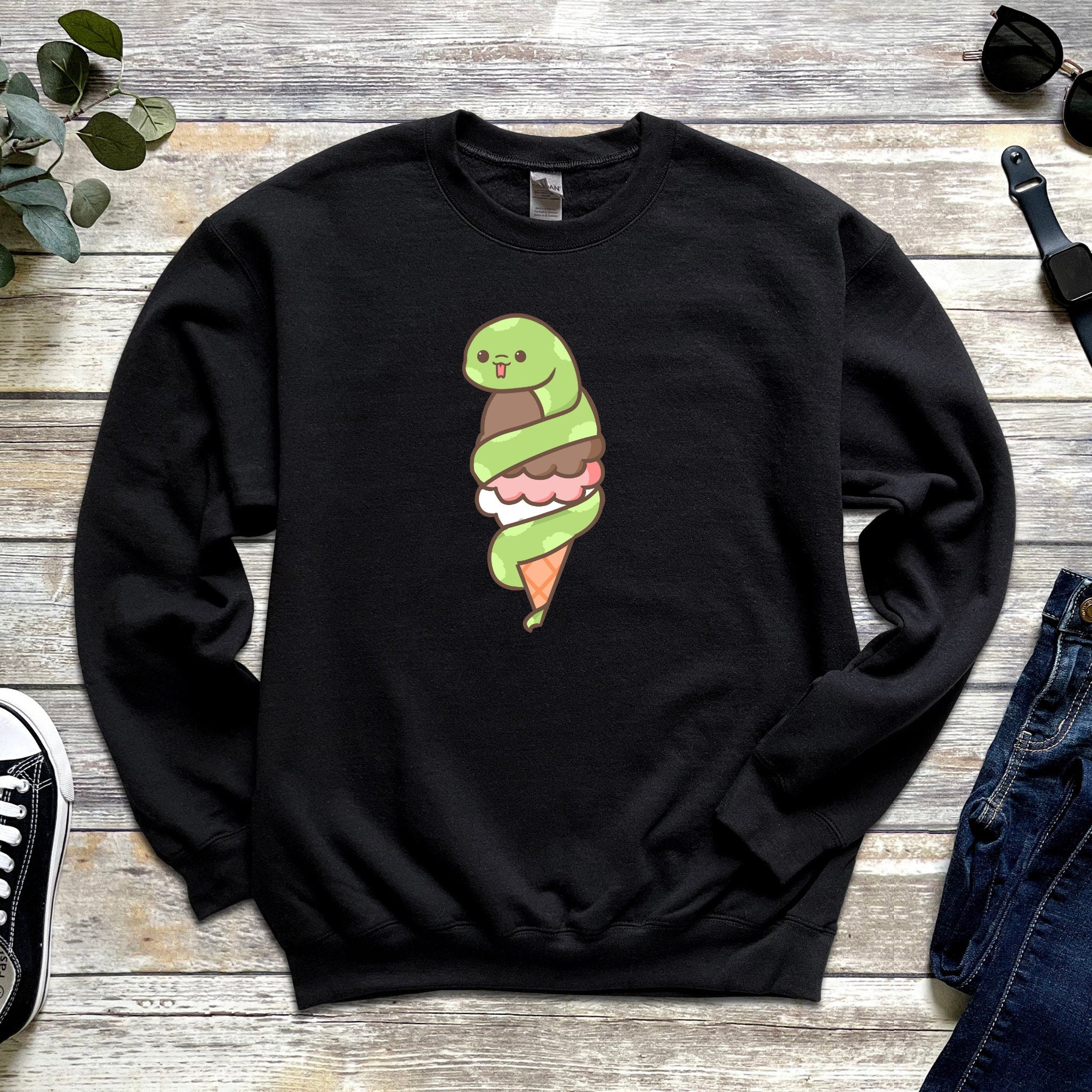 Snake Mochi Ice Cream Unisex Sweatshirt