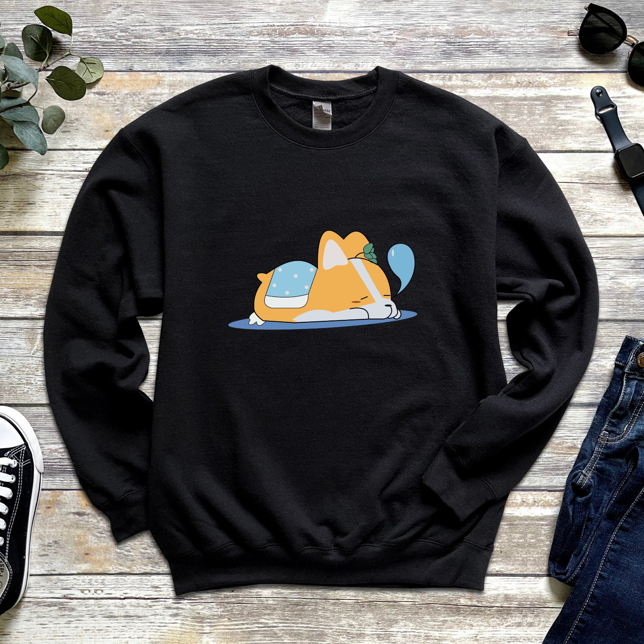 Snoozing Dog Unisex Sweatshirt