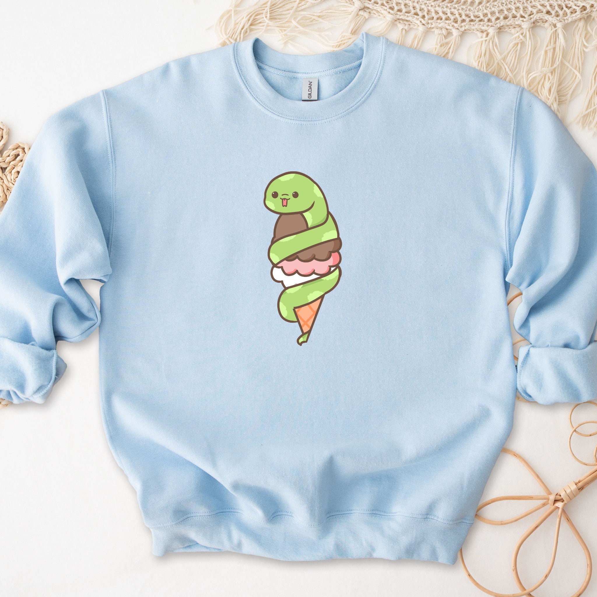 Snake Mochi Ice Cream Unisex Sweatshirt