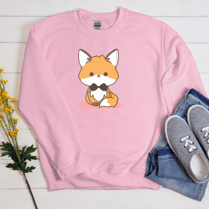 Fancy Bowtie Fox Unisex Sweatshirt