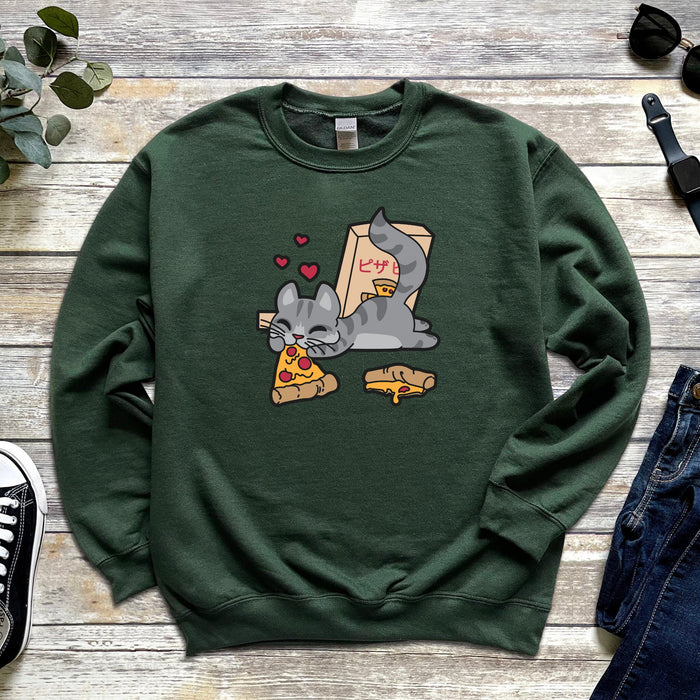 Lazy Pizza Cat Sweatshirt