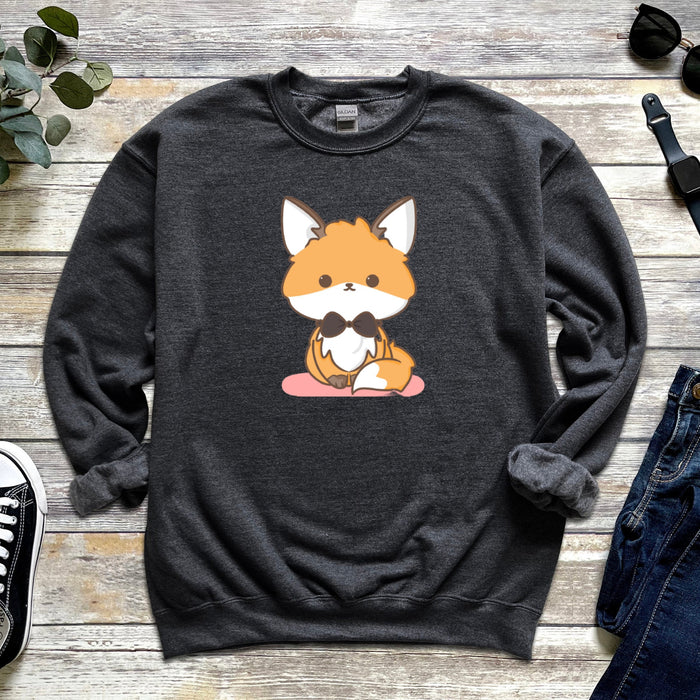 Fancy Bowtie Fox Unisex Sweatshirt