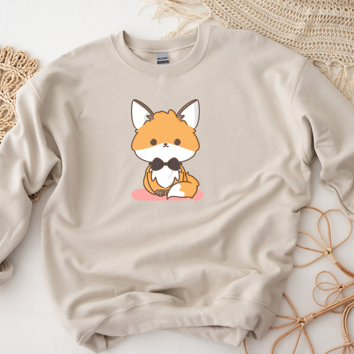 Fancy Bowtie Fox Unisex Sweatshirt