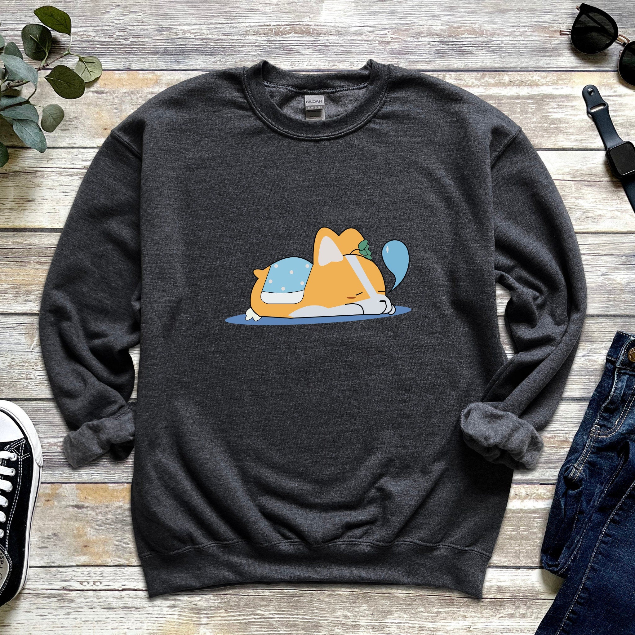 Snoozing Dog Unisex Sweatshirt