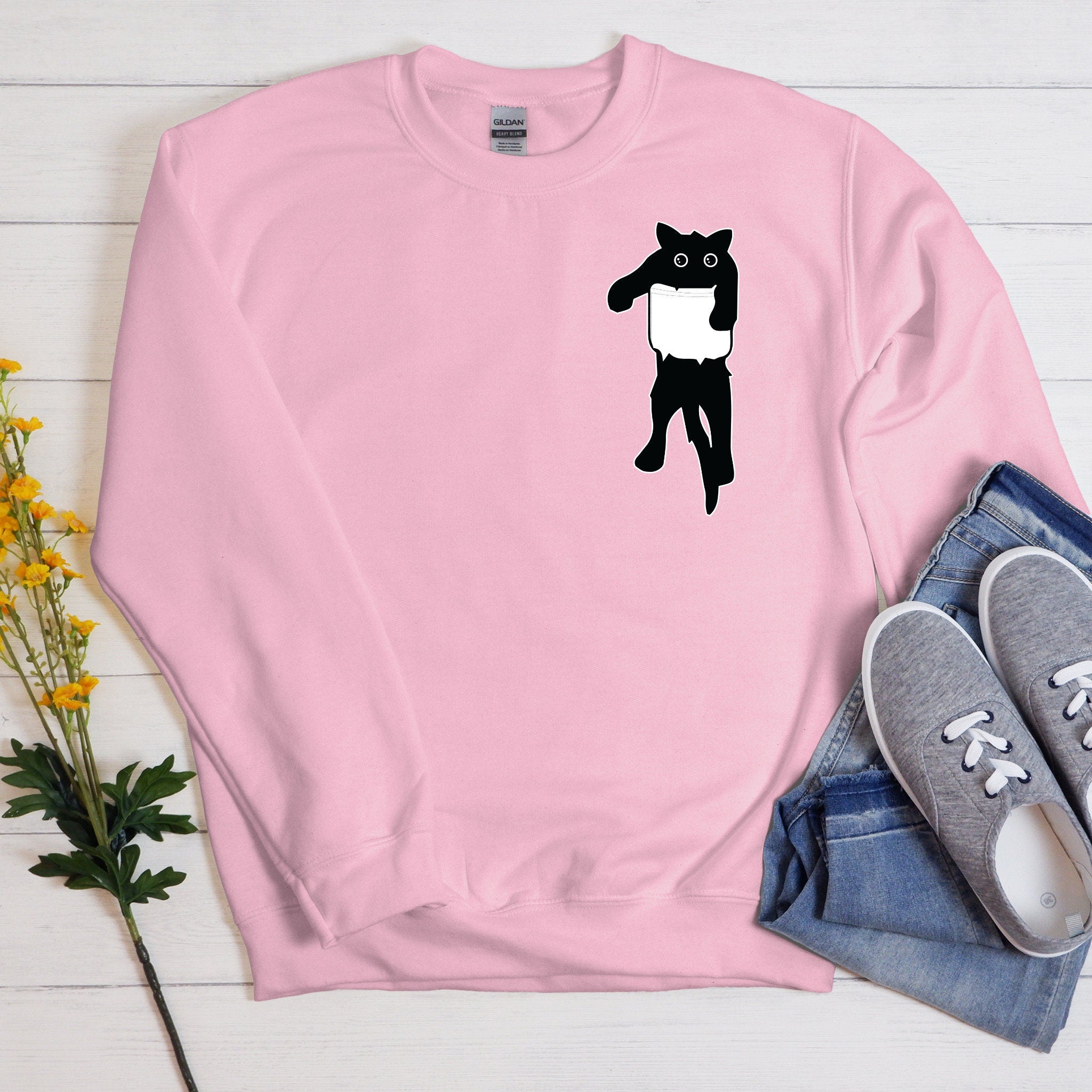 Black Cat Unisex Sweatshirt