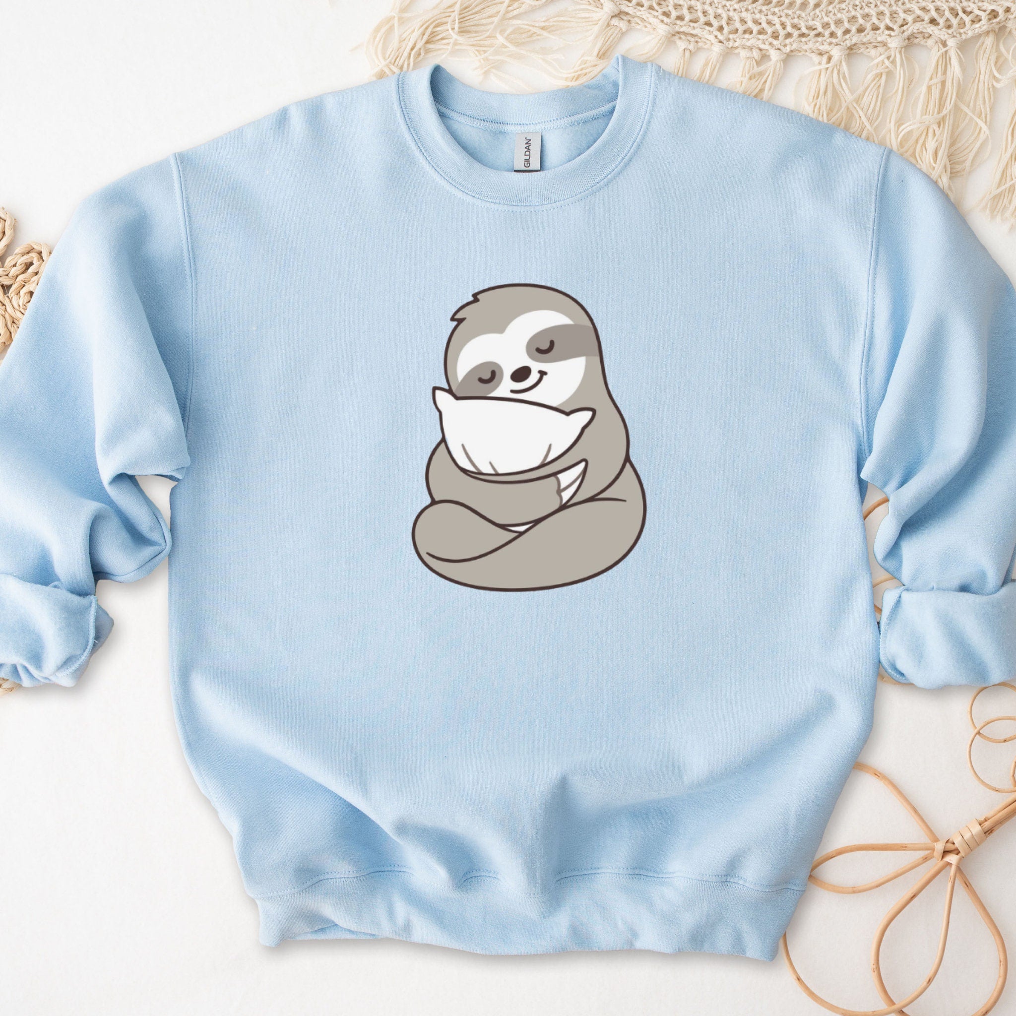 Sloth with Pillow Unisex Sweatshirt