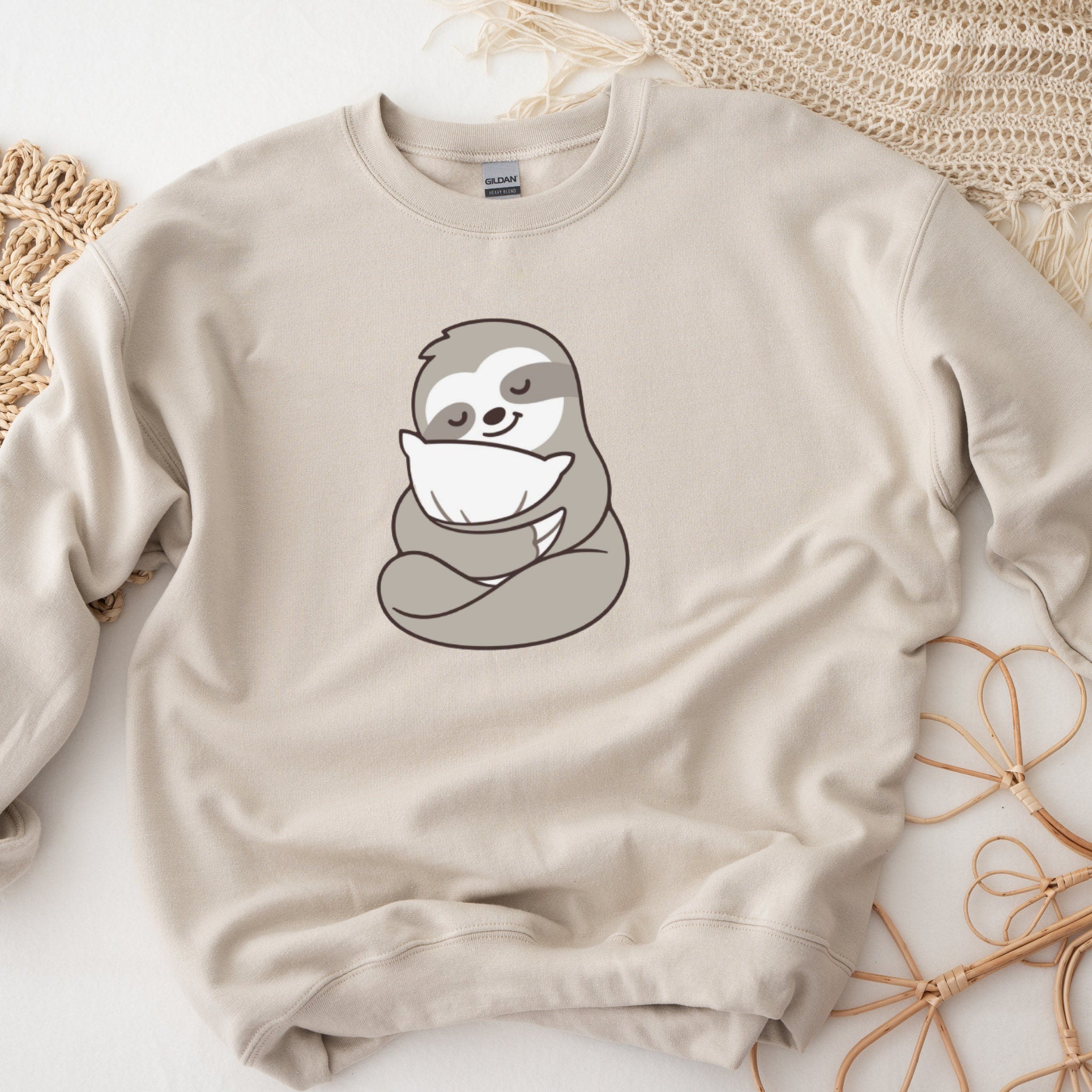 Sloth with Pillow Unisex Sweatshirt