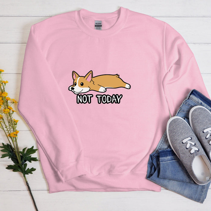 Lazy Shiba Inu Corgi "Not Today" Unisex Sweatshirt