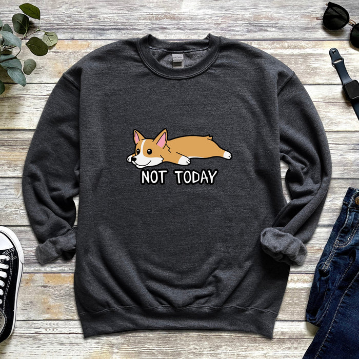 Lazy Shiba Inu Corgi "Not Today" Unisex Sweatshirt