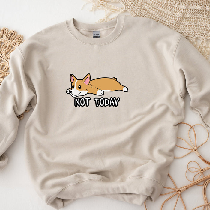 Lazy Shiba Inu Corgi "Not Today" Unisex Sweatshirt