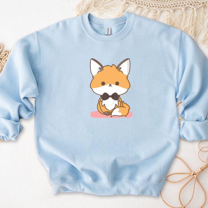 Fancy Bowtie Fox Unisex Sweatshirt