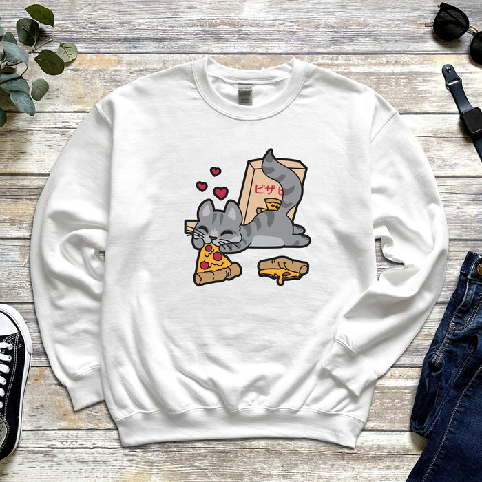 Lazy Pizza Cat Sweatshirt