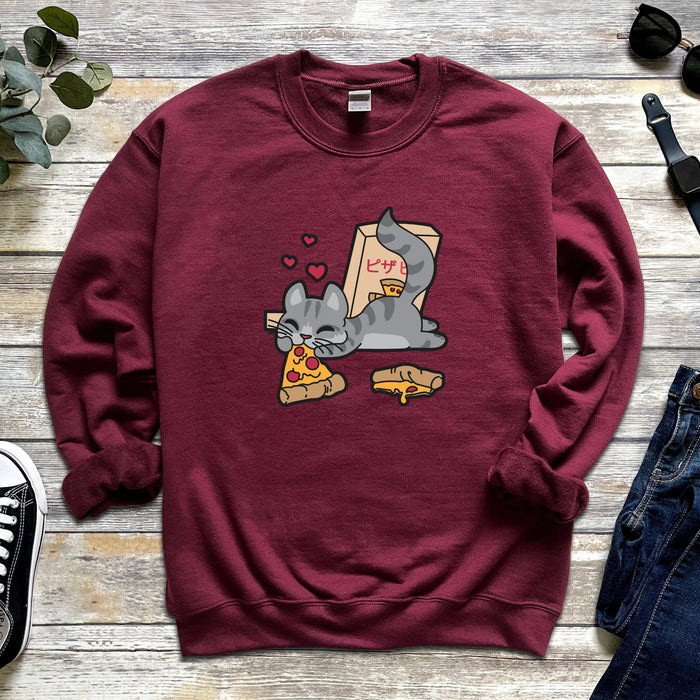 Lazy Pizza Cat Sweatshirt