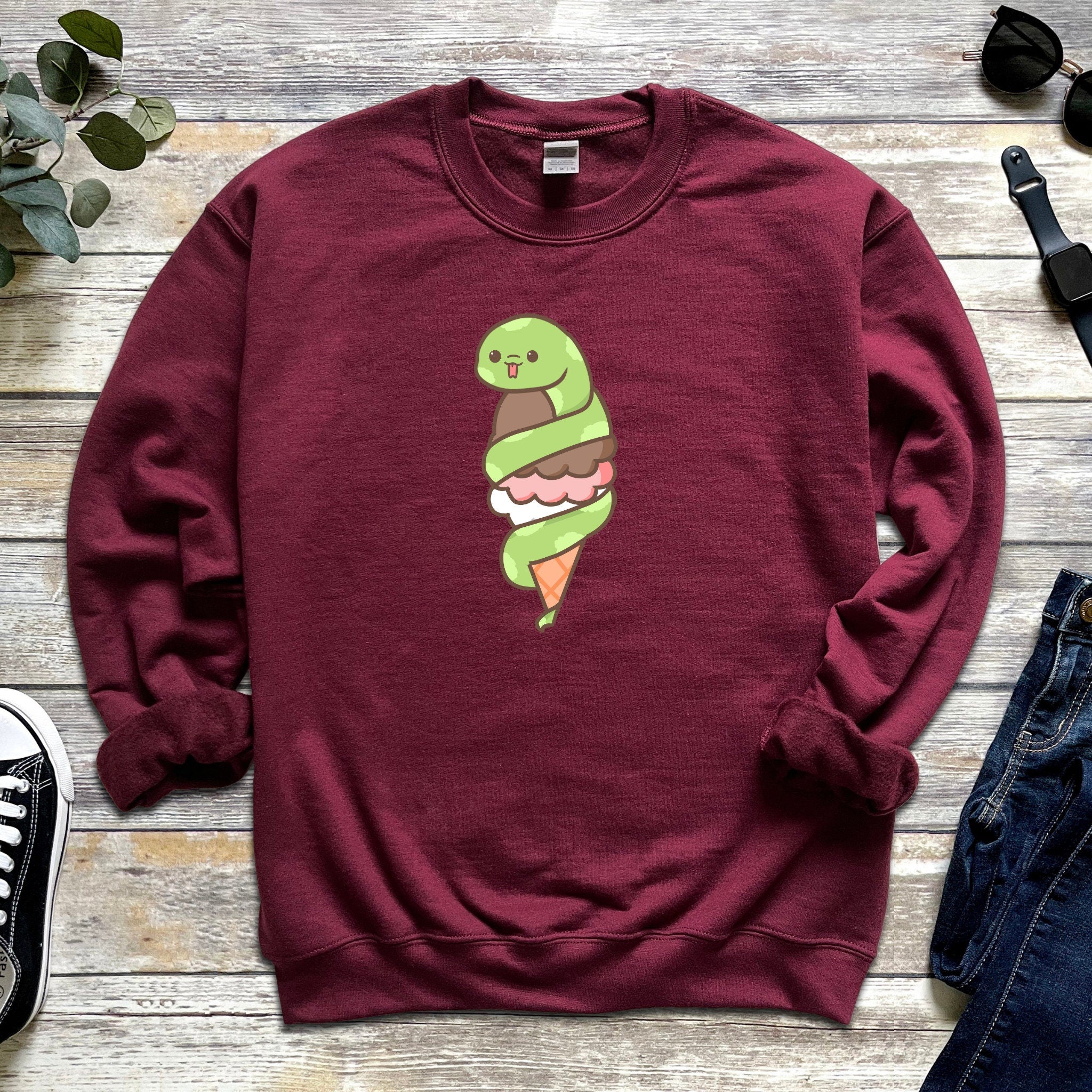 Snake Mochi Ice Cream Unisex Sweatshirt